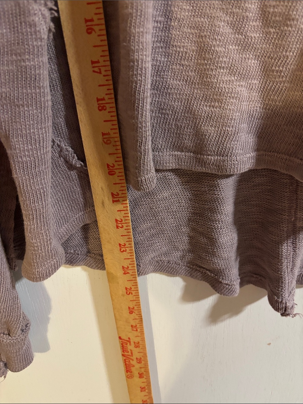 We The Free Distressed Cropped Crewneck Sweatshirt - light purple - Picture 2 of 6